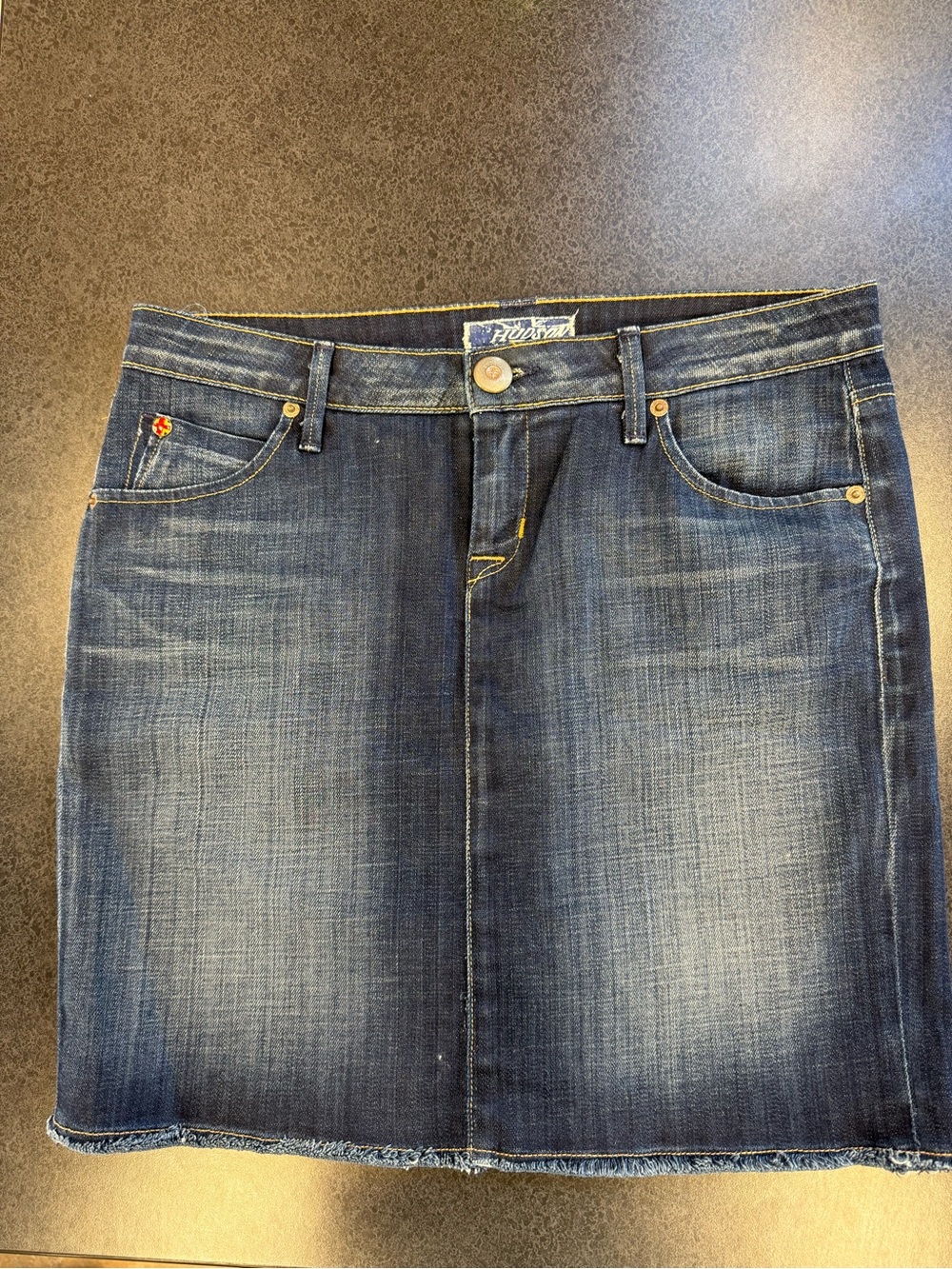Hudson Jeans Dark Blue Denim Skirt Size 28